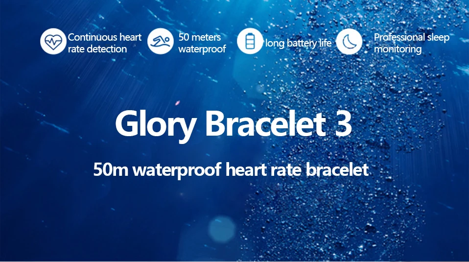 Умный Браслет huawei Honor Band 3, монитор сердечного ритма для плавания Honor 3, цветной браслет, водонепроницаемый фитнес-трекер