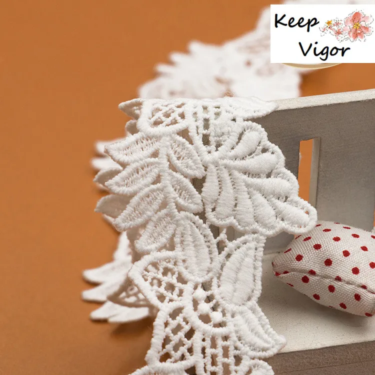 (15 ярдов/партия) Ширина: 4 5 см вышивка кружева украшения ленты DIY тесьма для одежды