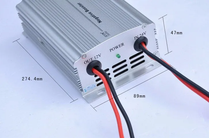 SUVPR автомобильный 30a DC24V к DC12V отрицательный усилитель понижающий трансформатор