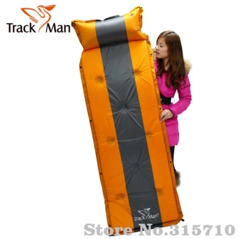 Самонадувающийся спальный коврик Trackman для одного человека Outdoo с подушкой