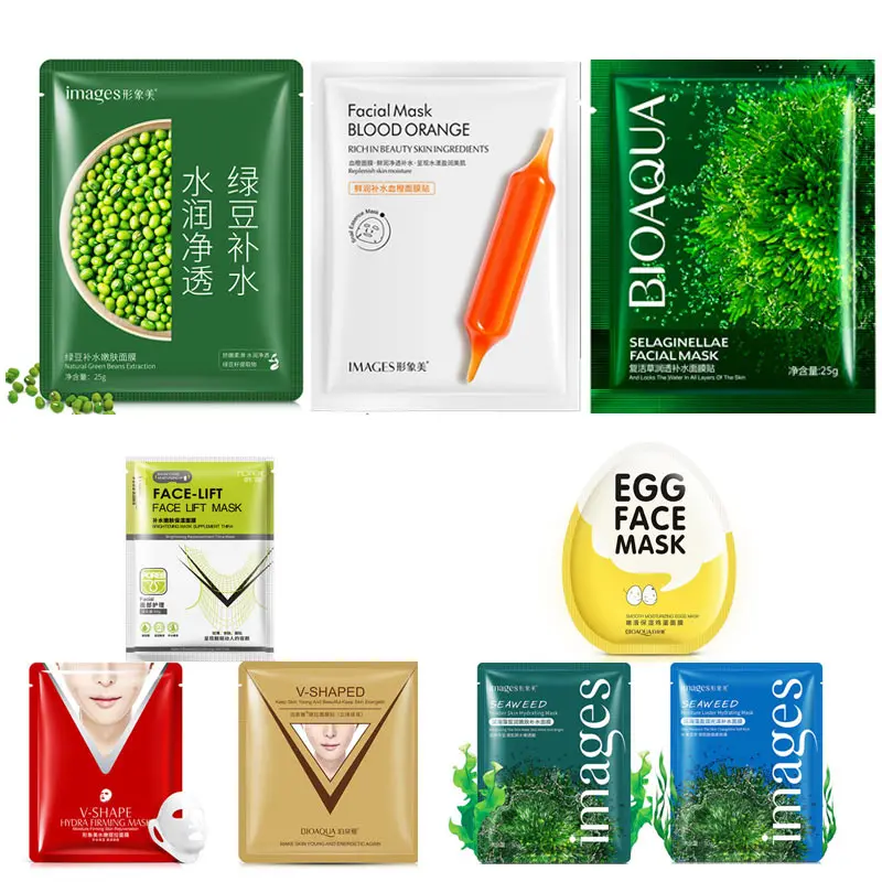 Оранжевые маски для лица с морскими водорослями увлажняющая маска