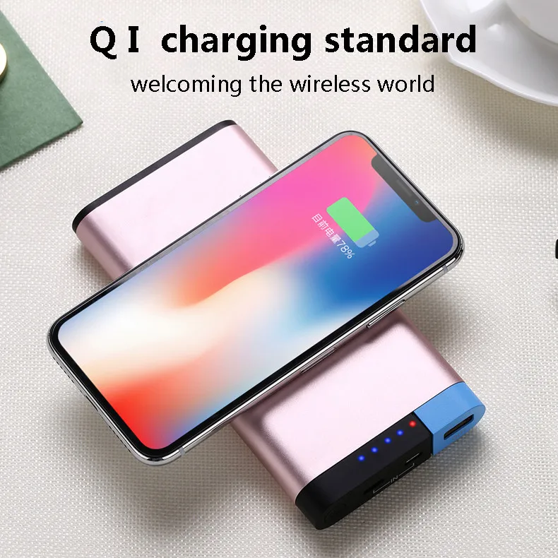 Тонкий 10000 Mah Puissance Banque ROCK портативный ультра mince Alliage Powerbank аккумулятор 20000 для Xiaomi