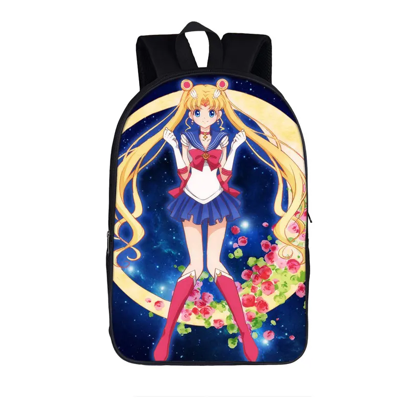 16sailormoon012 Японский аниме Сейлор Мун принт рюкзак для девочек-подростков детские школьные сумки мультфильм луна Дети школьный рюкзак сумки для книг - Цвет: 16sailormoon012