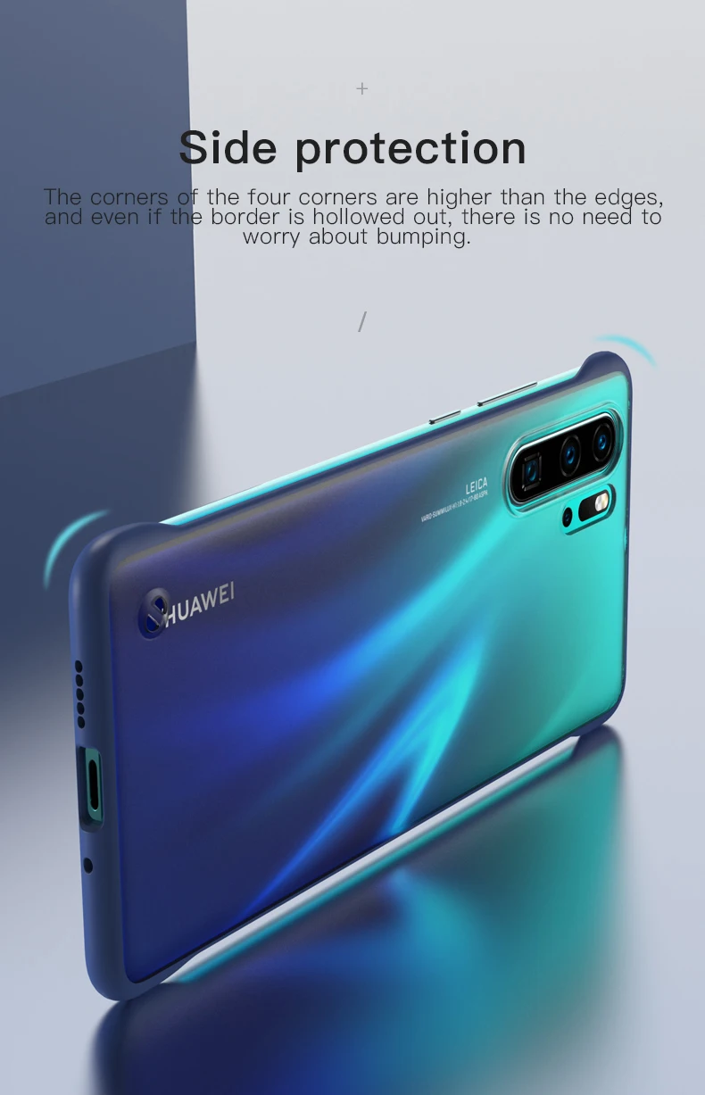 Ультратонкий Бескаркасный Матовый PC чехол для телефона huawei Honor P20 P30 20 Pro Lite Nova 3e 4e 5 5i с кольцом чехол для троса Coque Funda