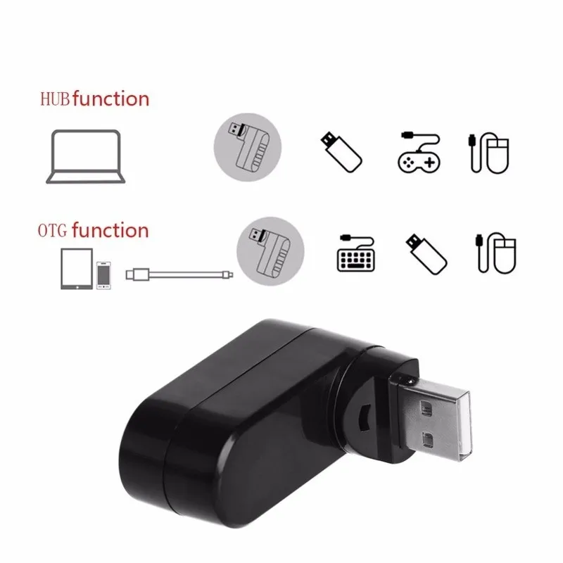 Мини 3 порта USB Женский к usb-вилке удлинитель адаптер для ПК настольного ноутбука расширение USB Verlengkabel USB Macho Hembra