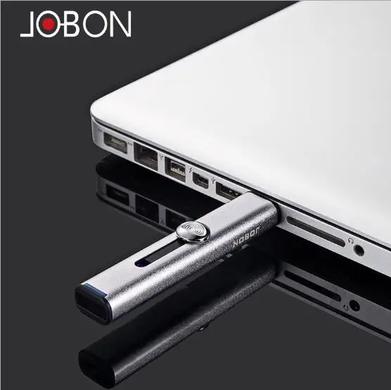 Jobon Подлинная USB зарядка легкая ветрозащитная электронная ультратонкая