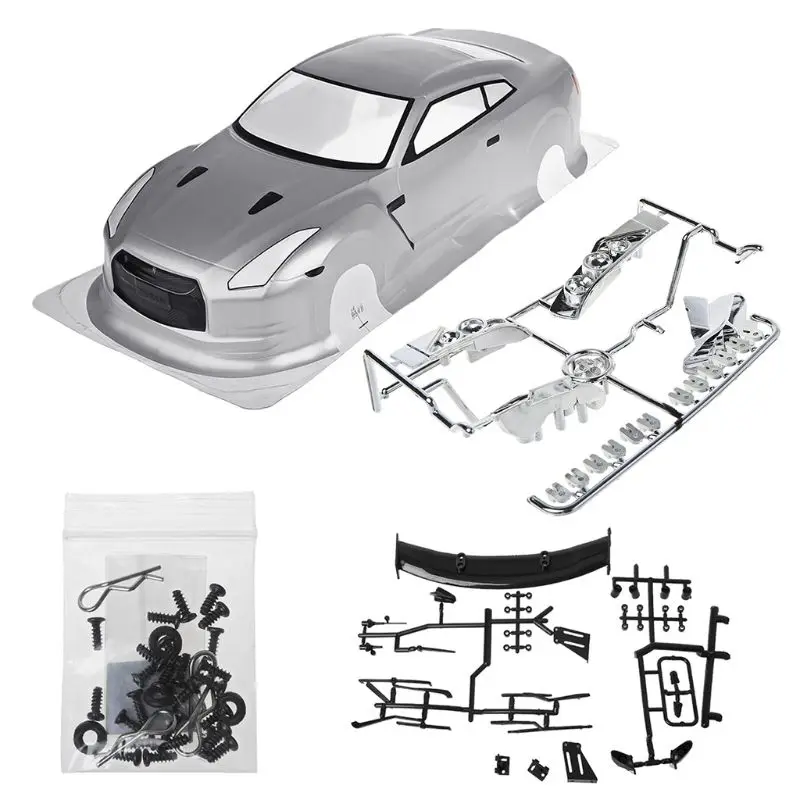 HSP 1/10 RC автомобиль ПВХ Оболочки NISSAN GTR35 с лампой чашки заднего крыла