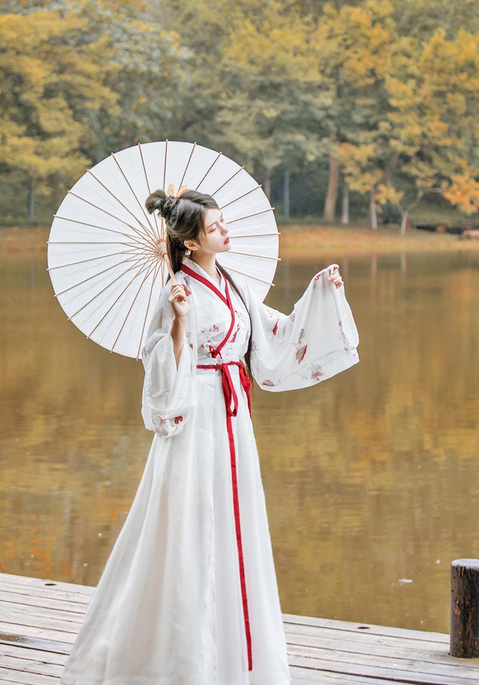 Белый Волшебный древний Hanfu платье традиционные китайские танцевальные костюмы вышитые народный Тан костюм элегантная одежда для выступлений