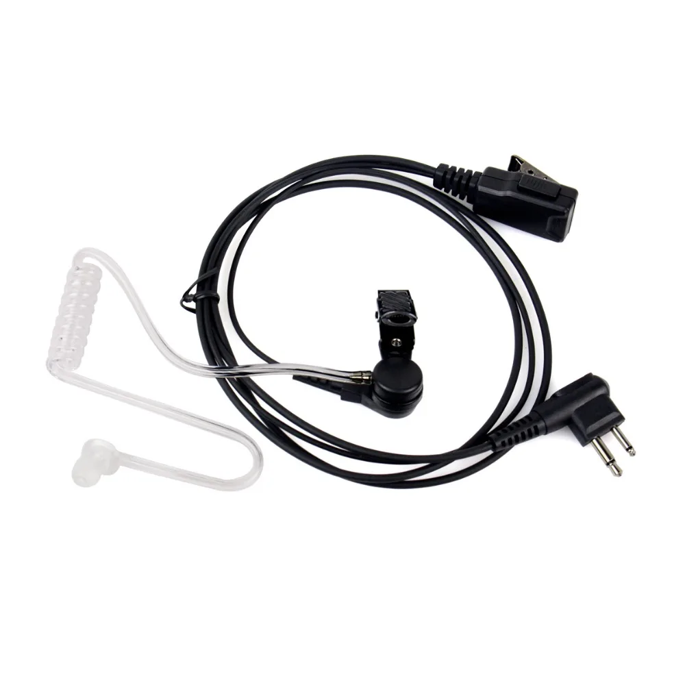 Скрытый акустический трубчатый наушник PTT MIC для Kenwood TK2107 TK3107 BAOFENG UV 5R 888s Motorola