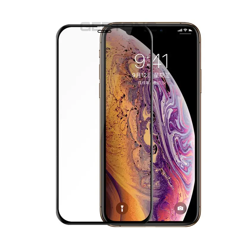Защитное стекло GerTong закаленное с полным покрытием для iphone XS Max 6 8 5 7 6s SE X XR plus |