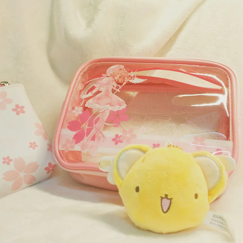 

CARDCAPTOR SAKURA CLEAR CARD CLEAR POUCH make up makeup cosmetic bag
