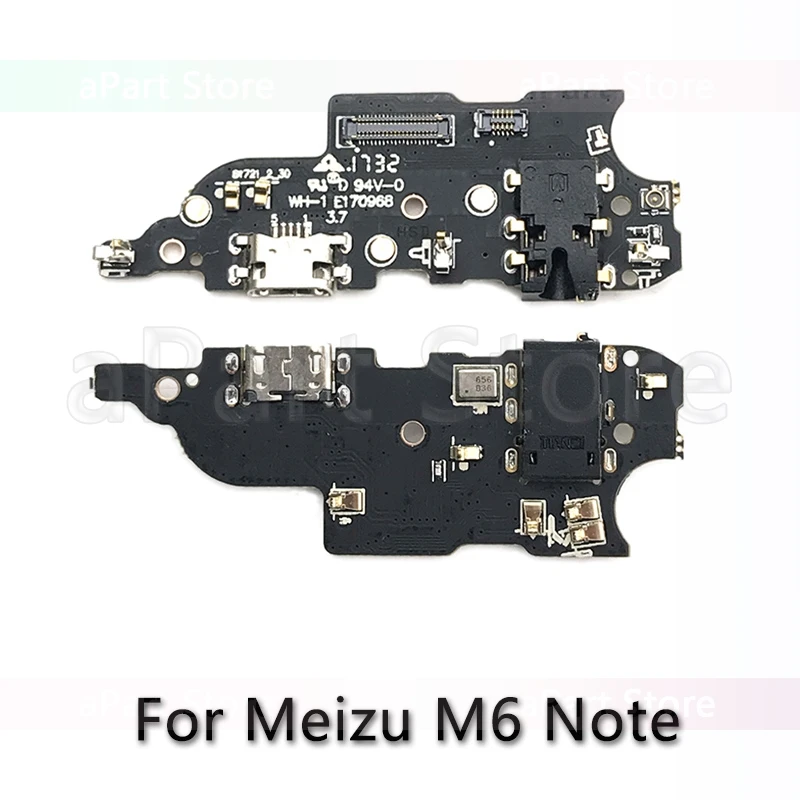 M6 Note USB Charging Port Charger Dock Connector Flex Cable For Meizu M1 M2 M3 M3s M5 M5s M6 Note Mini U10 U20 Original Phone Parts - Цвет: M6 Note