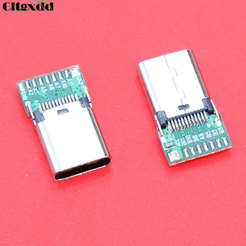 Cltgxdd 1 шт. Micro USB 3 C Тип штекер 24pin с печатной платой тестовый разъем для передачи