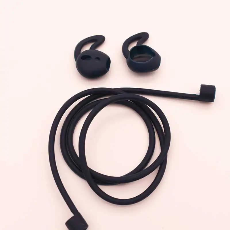 Kits black Наушники силиконовый чехол для AirPods защитный противоударный чехол Earpods чехол для Apple наушники для Airpod чехол Аксессуары - Цвет: Kits black