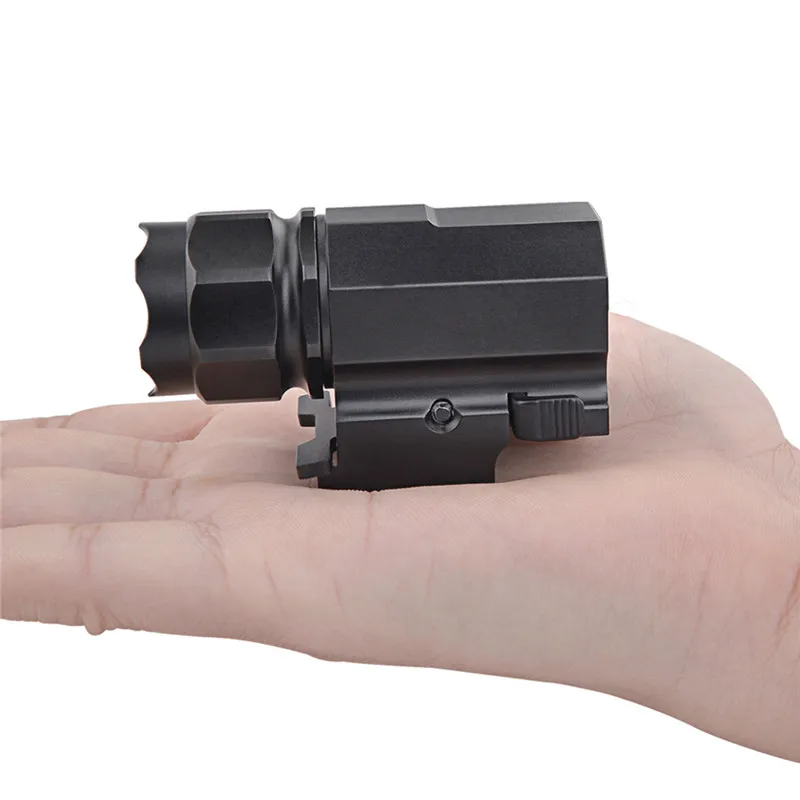 P05 Waterproof Compact Tactical Glock Flashlight CREE XP-G R5 LED 210 Lumen Handheld Torch Quick Attach Mount For Pistol Light | Спорт и