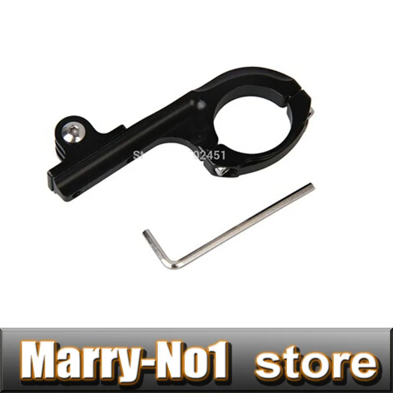 

New High Quality Metal Bike Bicycle Handlebar Clamp Clip Mount Black L for Gopro Cameras Hero2 Hero3 / 3+ Free Shipping