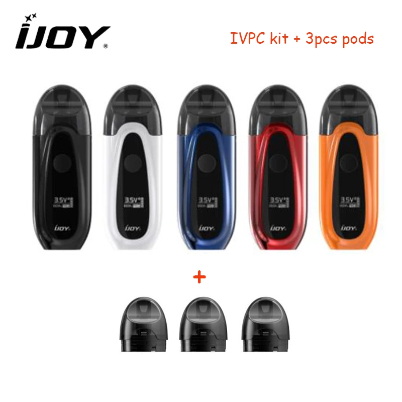 Оригинальный IJOY Ivpc Pod Комплект 450 мАч батарея 9 Вт мод с 2 мл IVPC картридж Нижняя