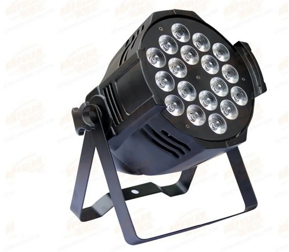 4 unids 18x18 w led par luces con 1 кейс для полетов uv 6in1 rgbwa luz | Лампы и освещение
