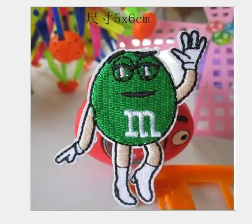 М конфеты вышитые патчи для детской одежды DIY патч | Дом и сад