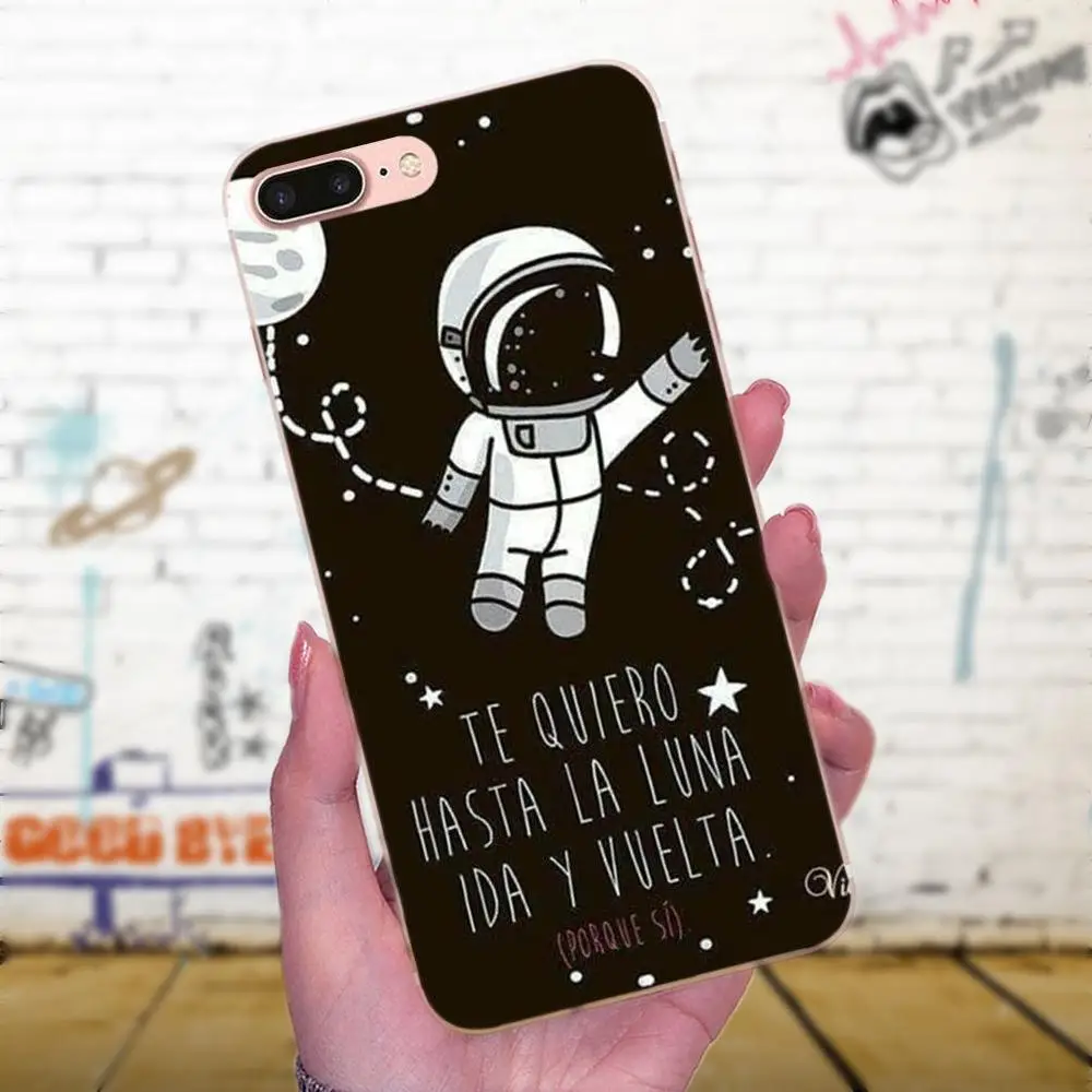 Элегантный мягкий чехол Spaceman Space Love Moon Plane для Xiaomi Mi3 Mi4 Mi4C Mi4i Mi5 Mi 5S 5X 6 6X 8 SE A1 Max Mix 2 Note