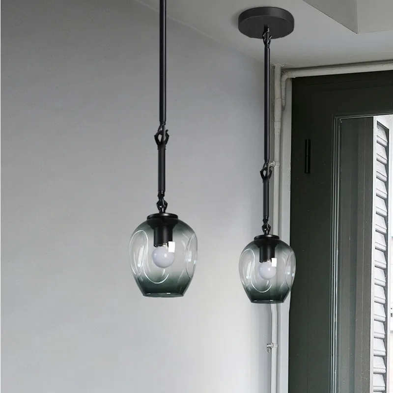 Kitche Pendant Lights Glass Lighting Fixtures Bedroom Hotel Modern Light Bar Home Ceiling Lamp | Лампы и освещение