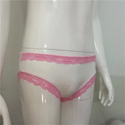 Нижнее белье Sissy нижнее в горошек для мужчин кружевные трусы сексуальное бикини