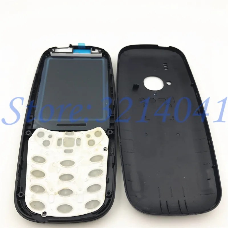 10 шт./лот полный корпус для Nokia 3310 Корпус+ клавиатура+ задняя крышка батареи