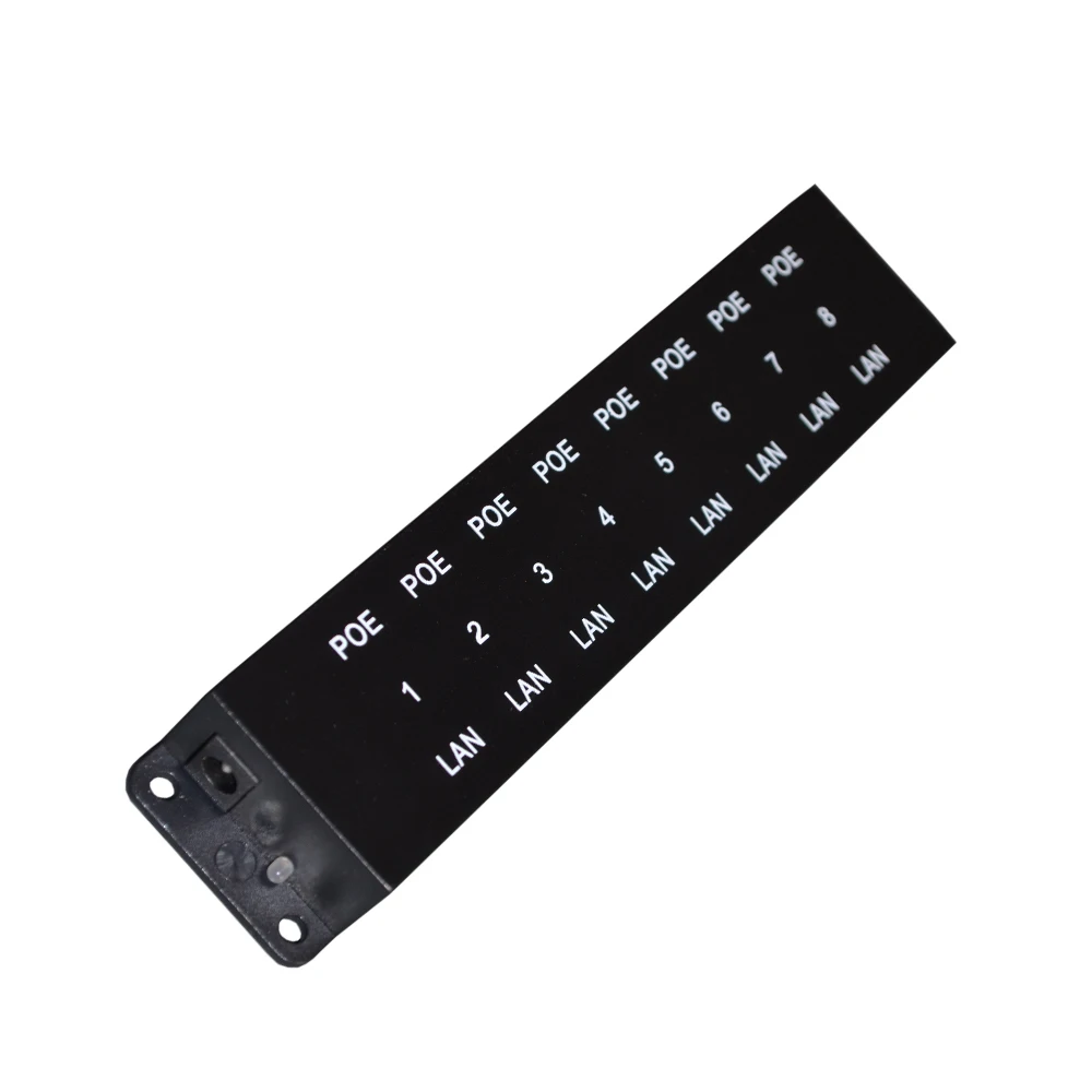 Многопортовый пассивный Инжектор Power over Ethernet PoE на 10/100 Мбит/с 8 портами блок