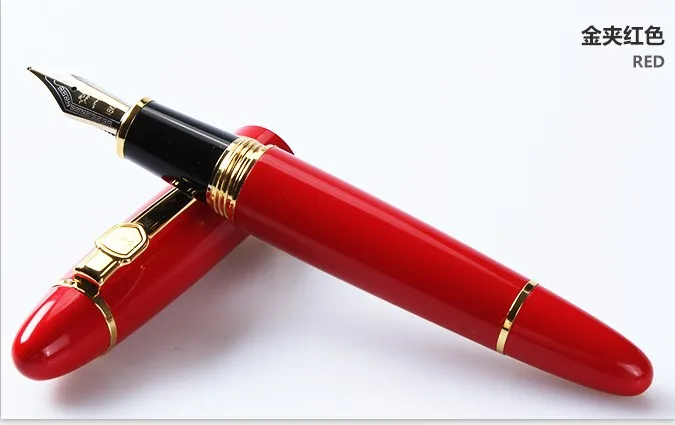 Горячее предложение! металлическая ручка Jinhao 159, золото и серебро, гарнизон, средний Гладкий перьевая ручка, цветные школьные ручки, канцелярские товары для офиса
