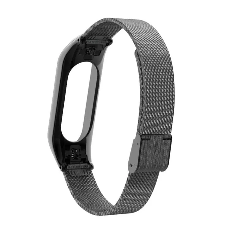 Браслет Миланская петля для Xiaomi Mi Band 3 запасной металлический ремешок с пряжкой