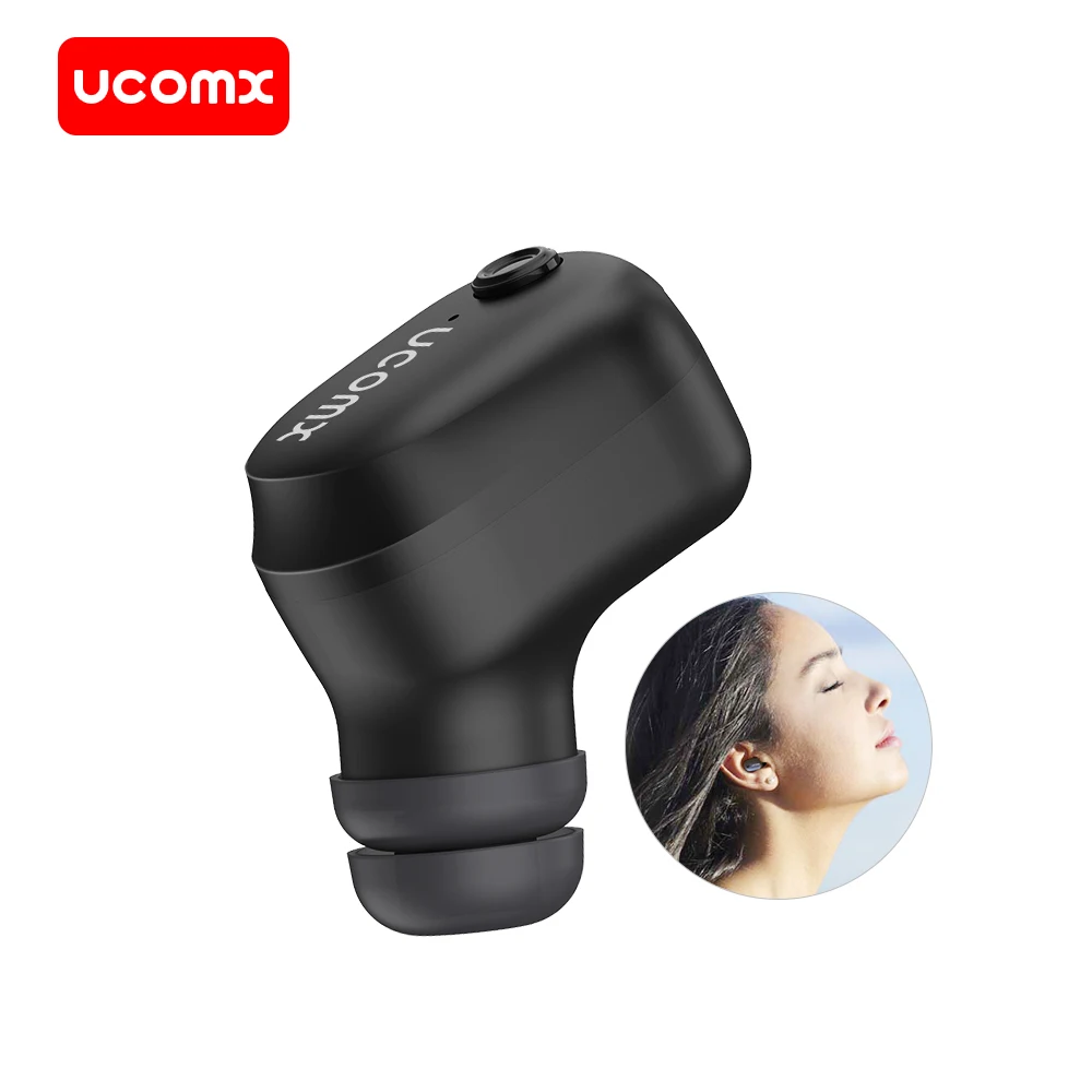 UCOMX U6M Беспроводные наушники с микрофоном Мини Bluetooth в ухо монитор наушник