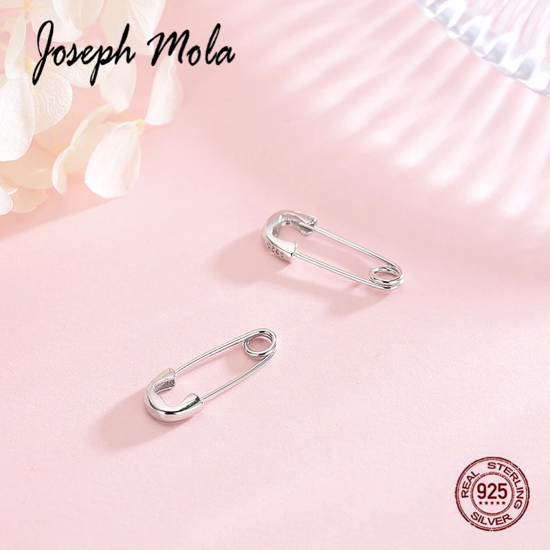 Joseph Mola 100% 925 пробы серебряные серьги Модные бумажные клипсы безопасная булавка