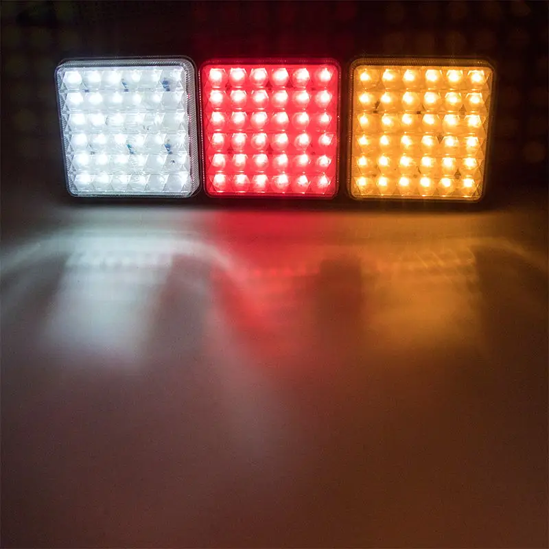 

2Pcs Plastic Car LED Rear Tail Lights 12V Truck Trailer Red Yellow White Stop Turn Signal Reverse Lamp 32.6CM