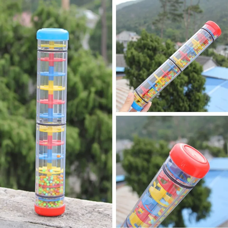 3 размера детская погремушка дождь звук игрушки/Орф музыка инструментальная