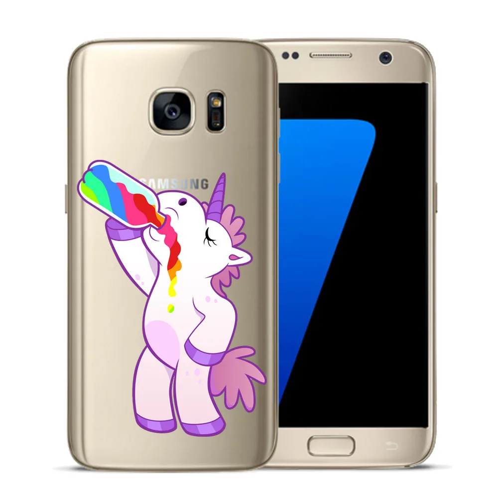 Я Единорог как вы хотите мягкий чехол для Coque samsung Galaxy S5 мини S6 S7 край S8 s9 S10 плюс E