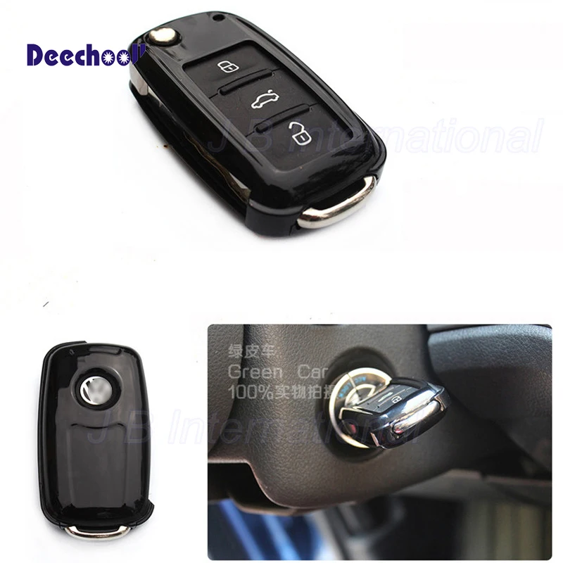 Обложка для ключа из АБС пластика Volkswagen VW Golf 6 и New Polo/ Skoda Octavia 2/Seat Leon & Cupra|car key case