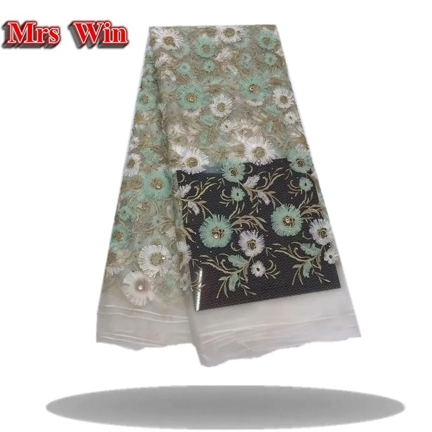 Beautiful European embroidered lace fabric charming African wedding French mesh 2018. | Дом и сад