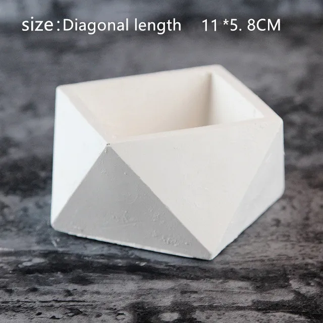 style D Силиконовый бетон Schimmel geomel Bloempotten цемент Vaas Schimmel Handgemaakte плантатор multi-bloem Plaat Tuin Decora - Цвет: style D