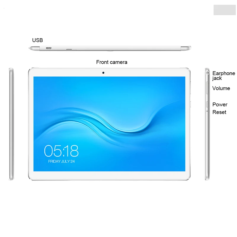 Teclast X10 Quad Core 3G phone T6580 Android 6.0 IPS 1280x800 Экран 1GB RAM 16GB ROM 10 1 дюймовый OTG FM GPS планшетный