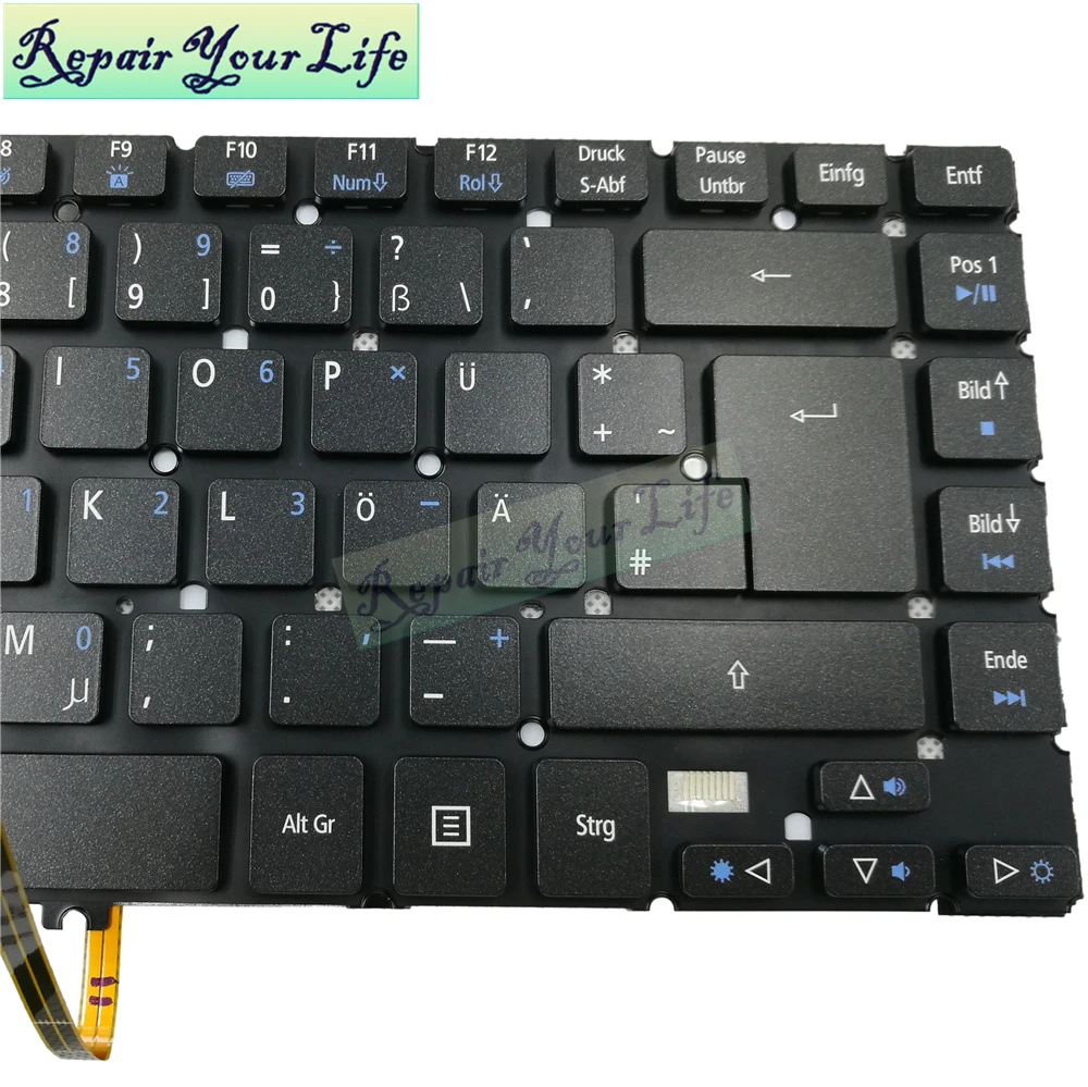 Ремонт вашей жизни Клавиатура для ноутбука acer для Aspire R7 R7-571 R7-572 R7-571-6411 R7-572-6448 гр клавиатура Германия Стандартный