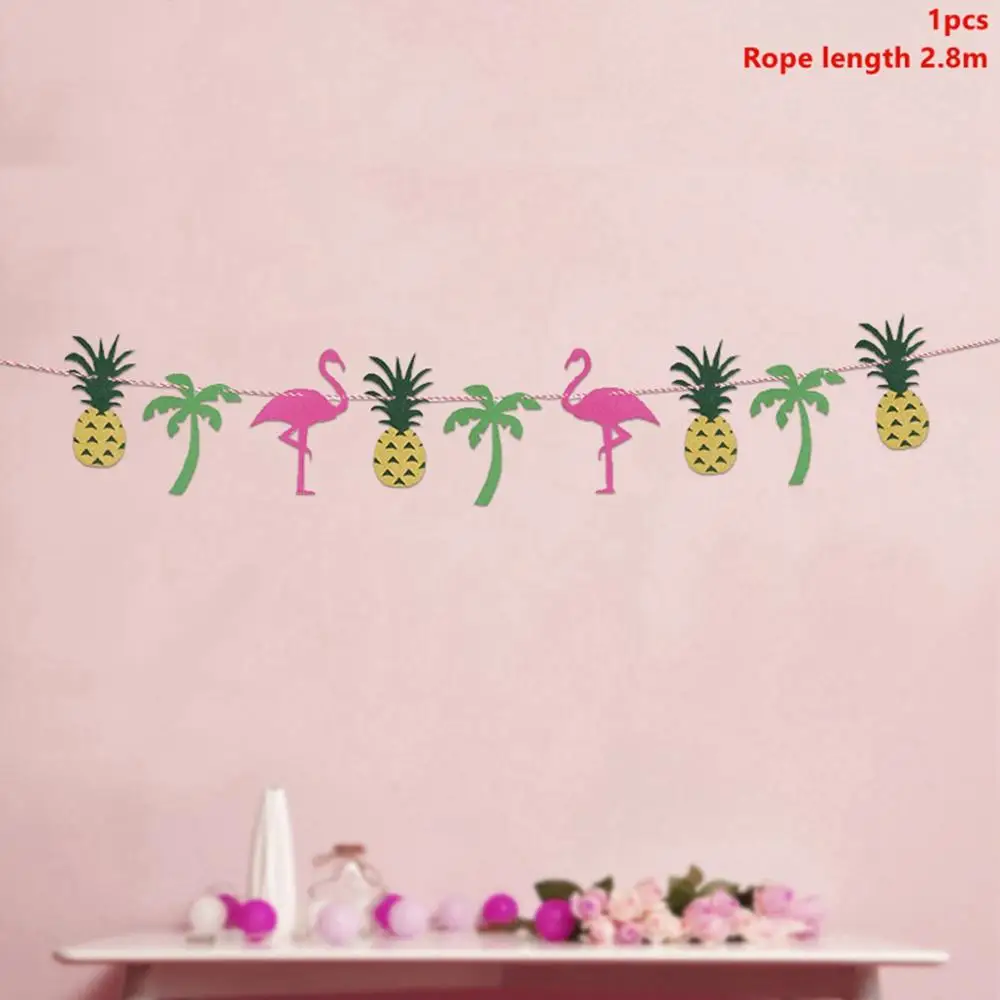 Summer Banners 1 Taoup 15 шт. латексные воздушные шары Фламинго конфетти круглые животные баллоны счастливые Гавайские балоны для детей вечерние тропические сувениры - Цвет: Summer Banners 1