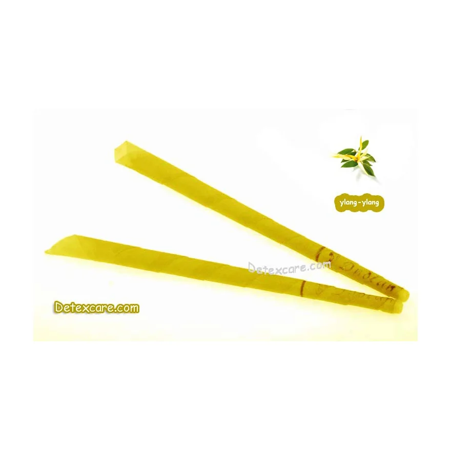 

102 PCS = 51 pairs medical grade smoke free Aromatherapy ear wax candles,ylang ylang scent, with protective disc