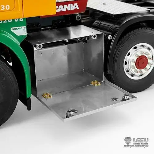 LESU металлический ящик для инструментов бак для 1/14 RC DIY Tmy трактор для грузовика, трейлера, машины Модель TH14129