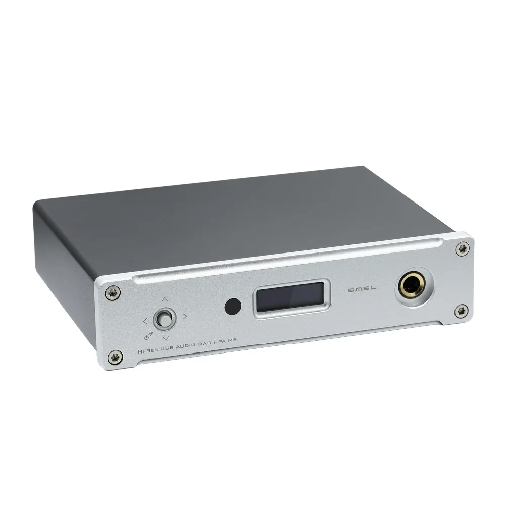 SMSL M6 Hi Fi USB DAC AK4452 XMOS XU208 декодер родной DSD512 Amp 32bit/768 кГц оптический коаксиальный
