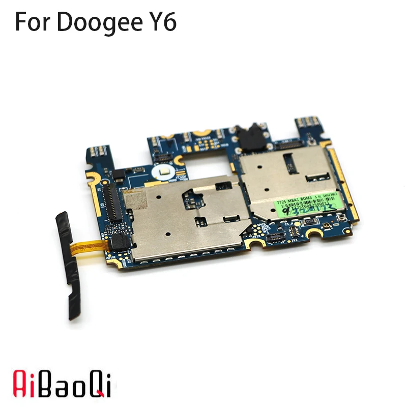 AiBaoQi новая оригинальная материнская плата 2G + 16G ROM с гибким кабелем Для Doogee Y6 5