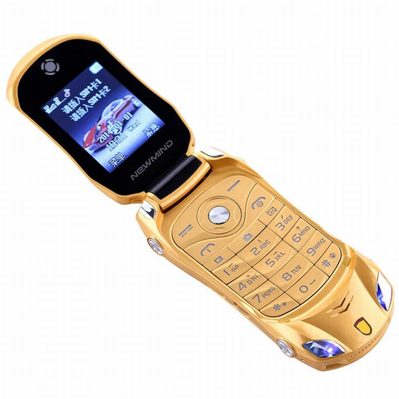 MP3 MP4 FM радио SMS камера MMS фонарик две sim-карты маленький мобильный телефон модель автомобиля сотовый мини мобильный телефон