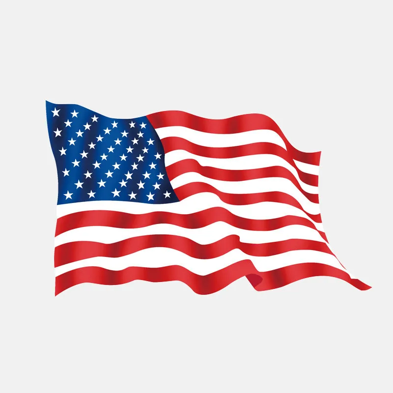 

YJZT 13.7CM*8.2CM Personality Flag Of The United States Helmet Car Sticker Decal Accessories 6-2997