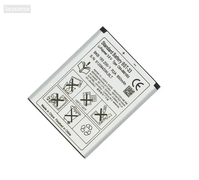 Seasonye 950mAh BST-33 / BST33 BST 33 Replacement Battery + LCD Charger For K530 K790 K790i K790C K800 K800i K810i K818C W595C | Мобильные