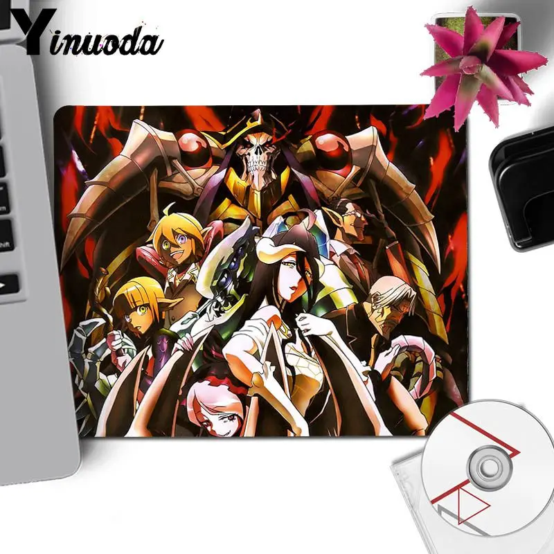 Yinuoda Подставка для мыши для лэптопа Boy Gift Overlord Characters аниме Хорошее качество Большой размер с защитной кромкой для игр.