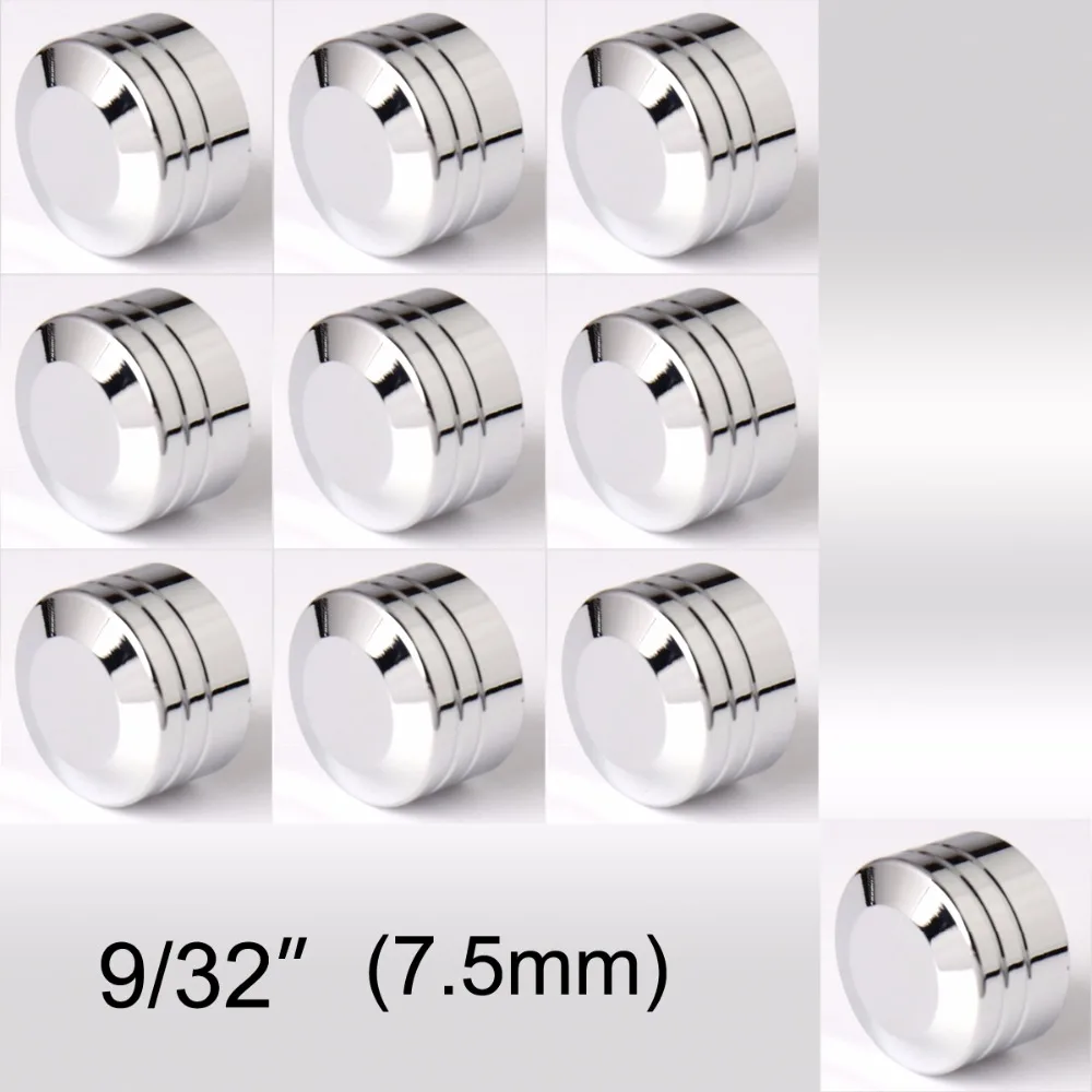 

Chrome Edge Cut 9/32" 7.5mm Bolt Caps Fit For Universal Motorcycle ATV Hex Drive Hexagon Bolt Models